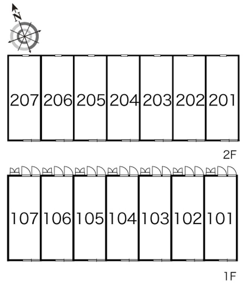 レオパレスチェリッシュ 間取配置図