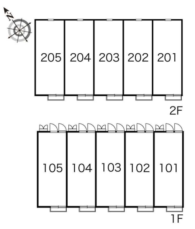 レオパレスセリブレートⅢ 間取配置図