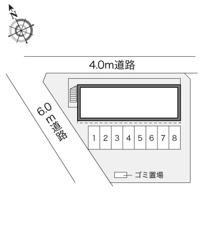 レオパレスパサニア 配置図