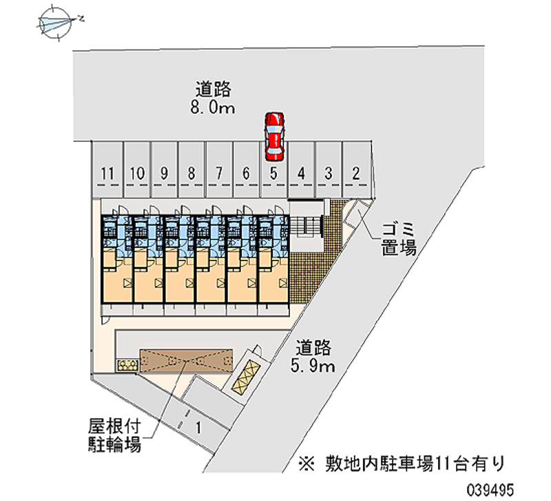 レオパレス湊御殿 月極駐車場