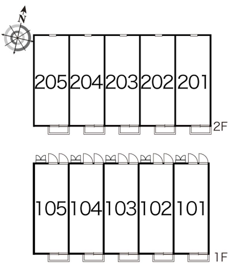 レオパレスアルコバレーノ 間取配置図