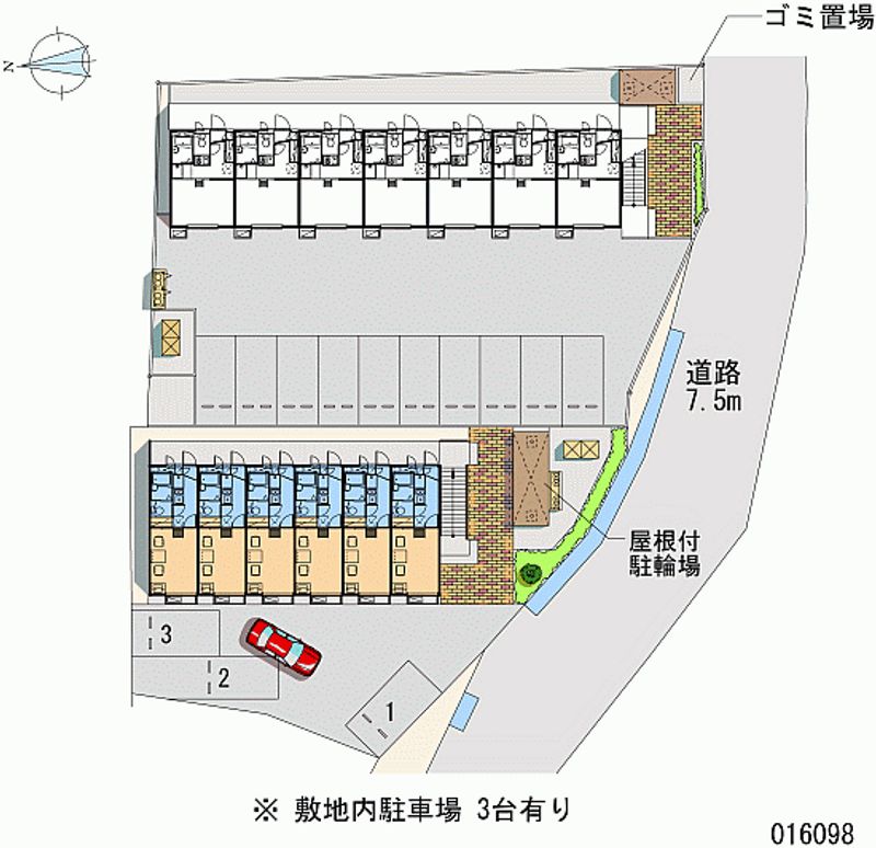 レオパレスアルシオネⅡ 月極駐車場