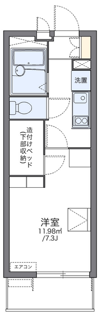 レオパレスレバンテ大生 間取り図