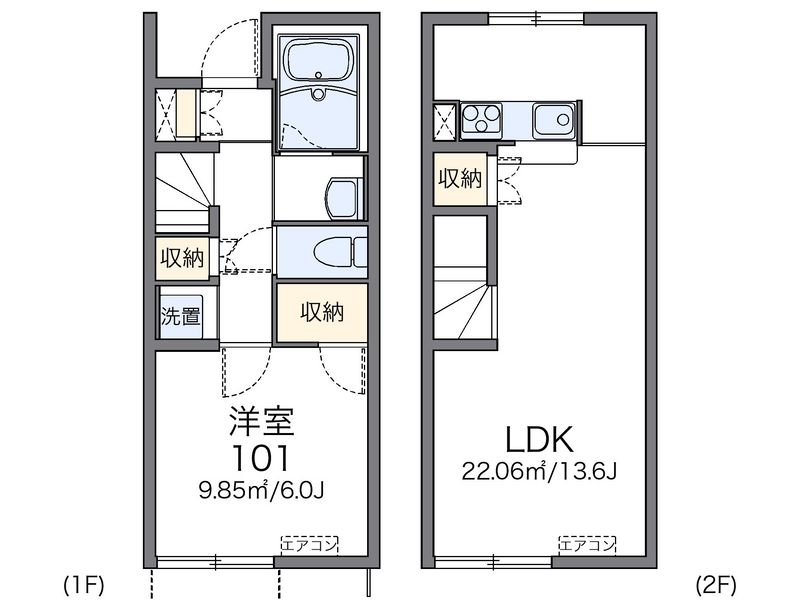 レオネクストブジョウＭ 間取図