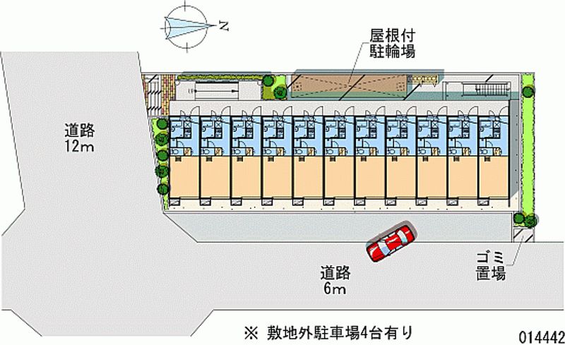 レオパレスサンパティーク 区画図