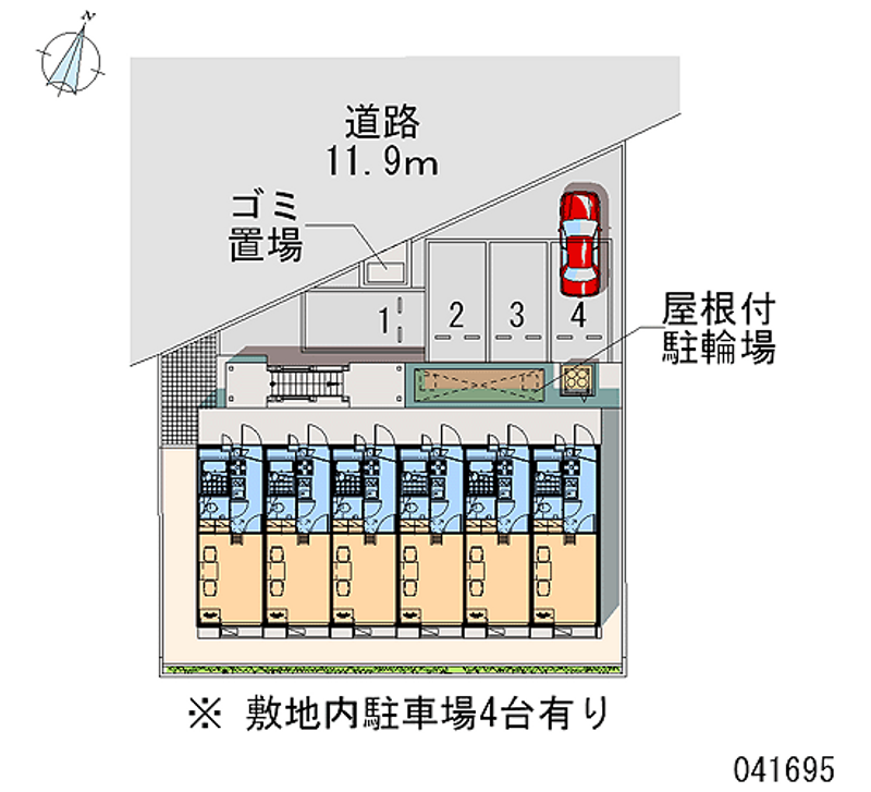 レオパレスリバーストーンＹＮ 月極駐車場