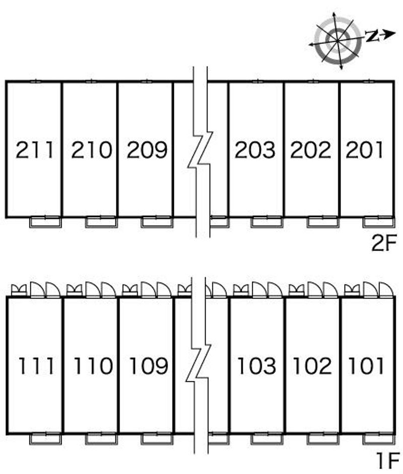 レオパレスアスペア 間取配置図