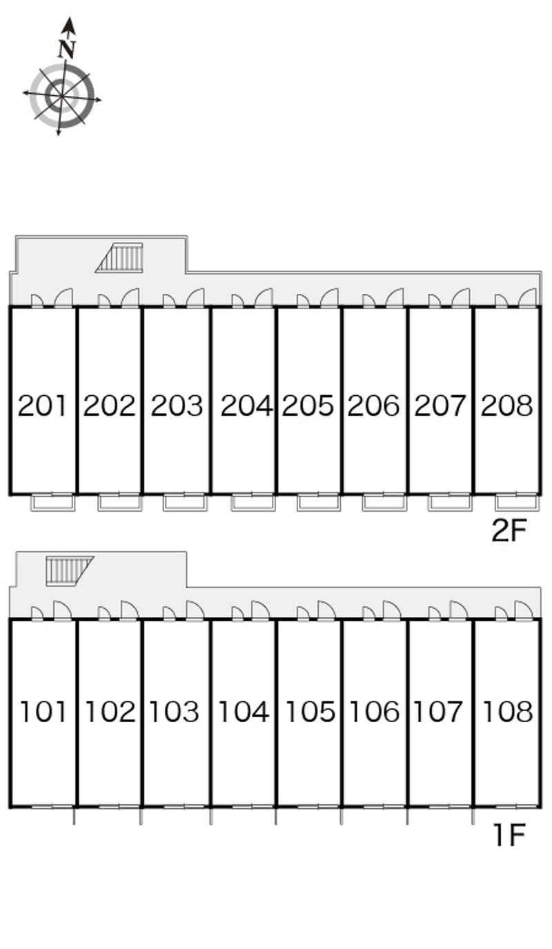 レオパレスガーデンハイム 間取配置図