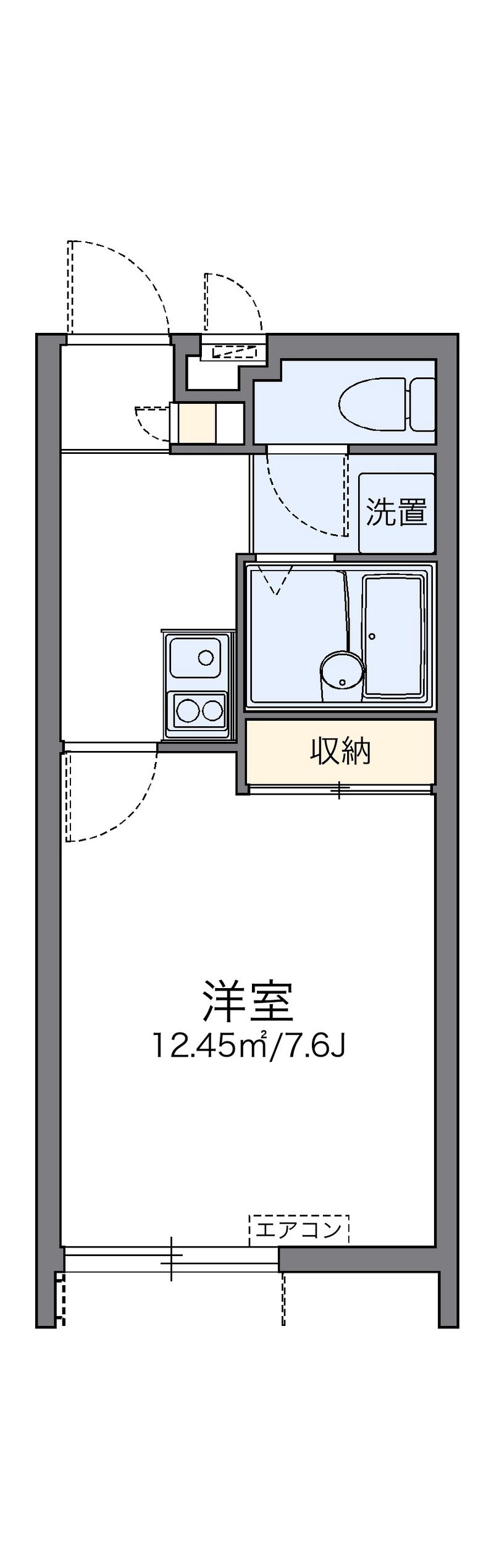 レオパレスティアナ 間取図
