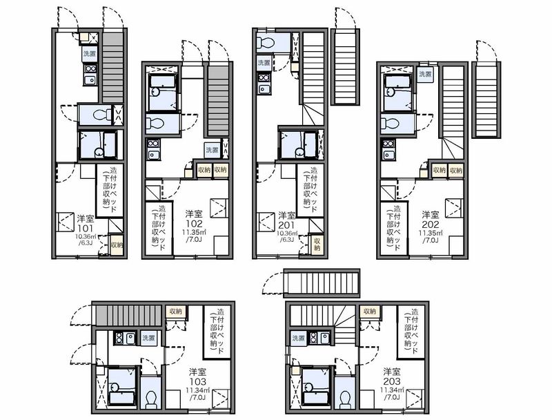 レオパレスＹＡＧＩ 間取図