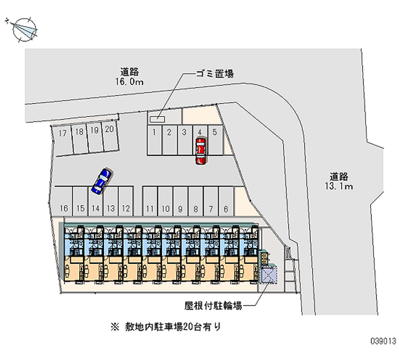 39013 Monthly parking lot