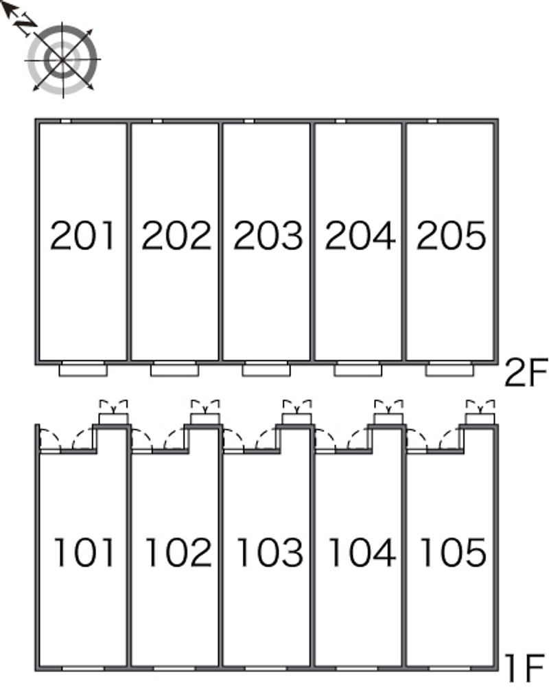 レオネクストえいじゅ 間取配置図