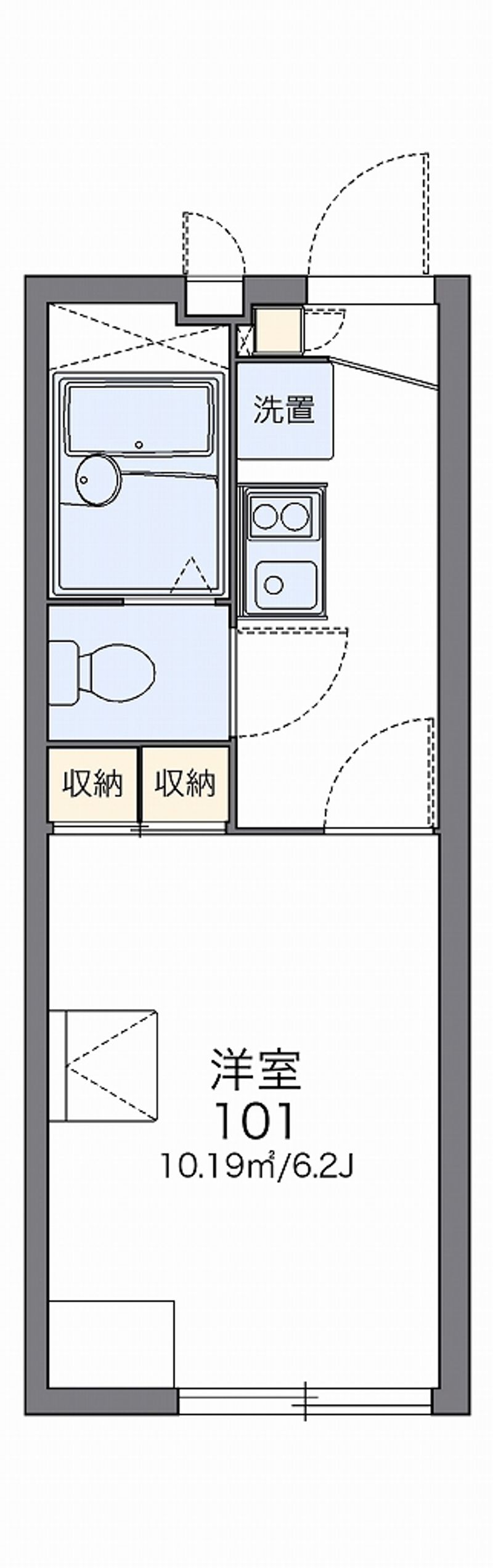 レオパレスシエナ九品寺Ⅱ 間取図