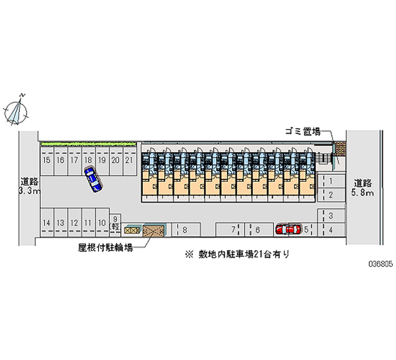 レオパレスＭｉｎｏｗａ 月極駐車場