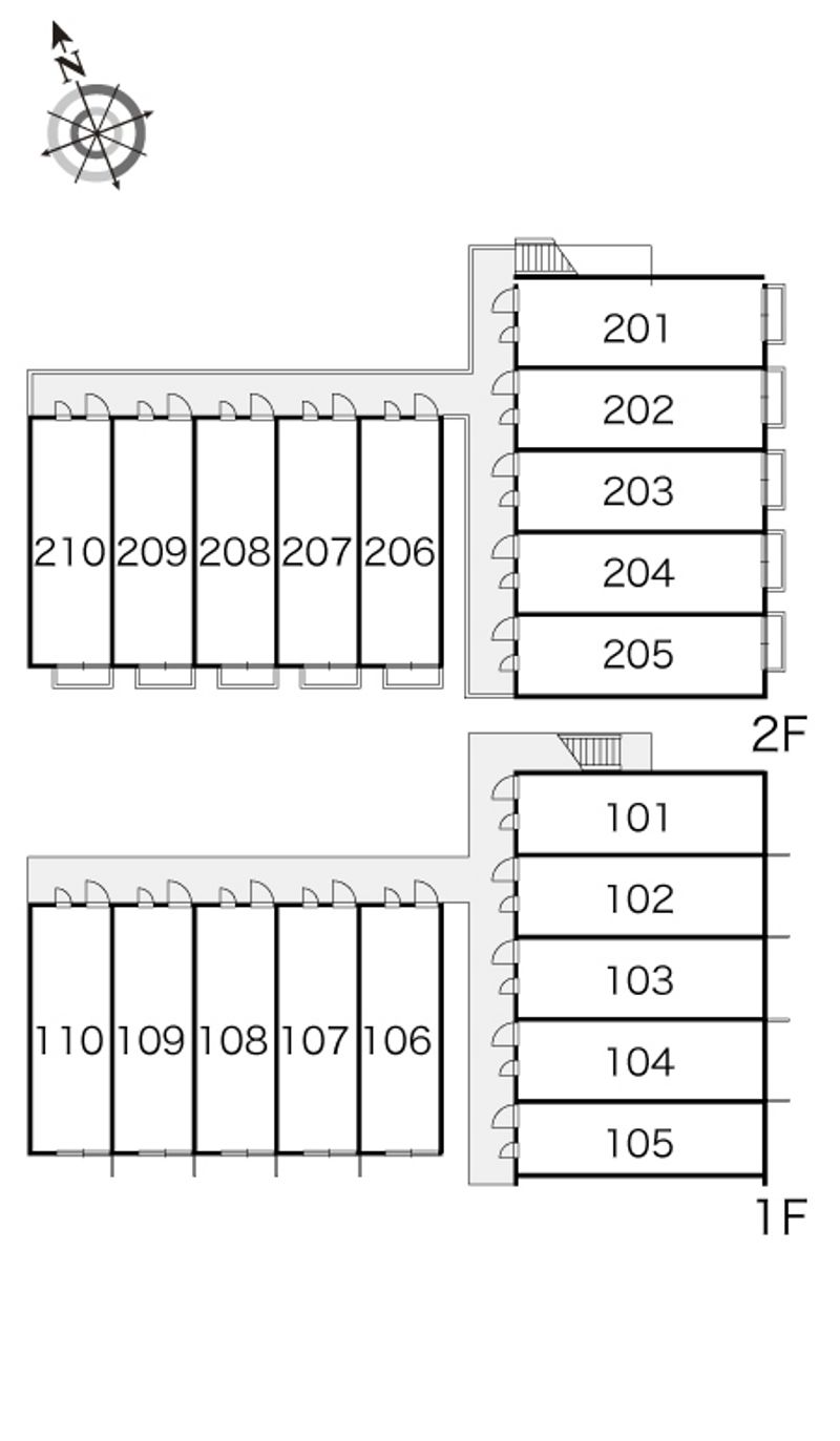 レオパレスリュミエール 間取り配置図
