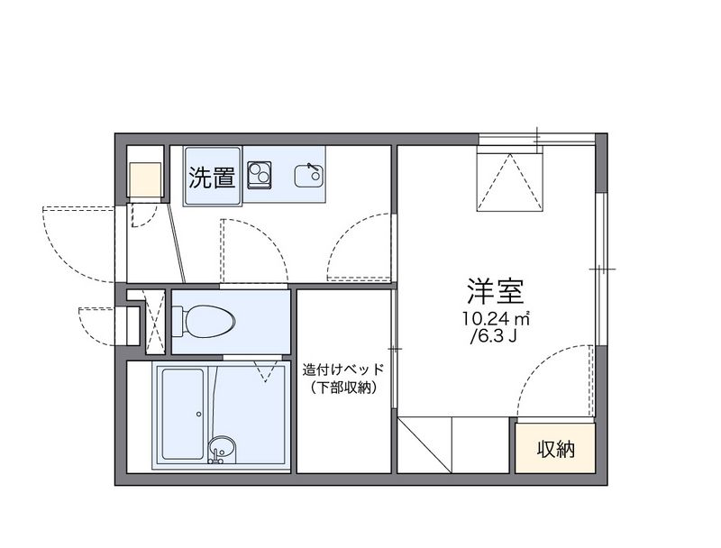 レオパレス高羽 間取図