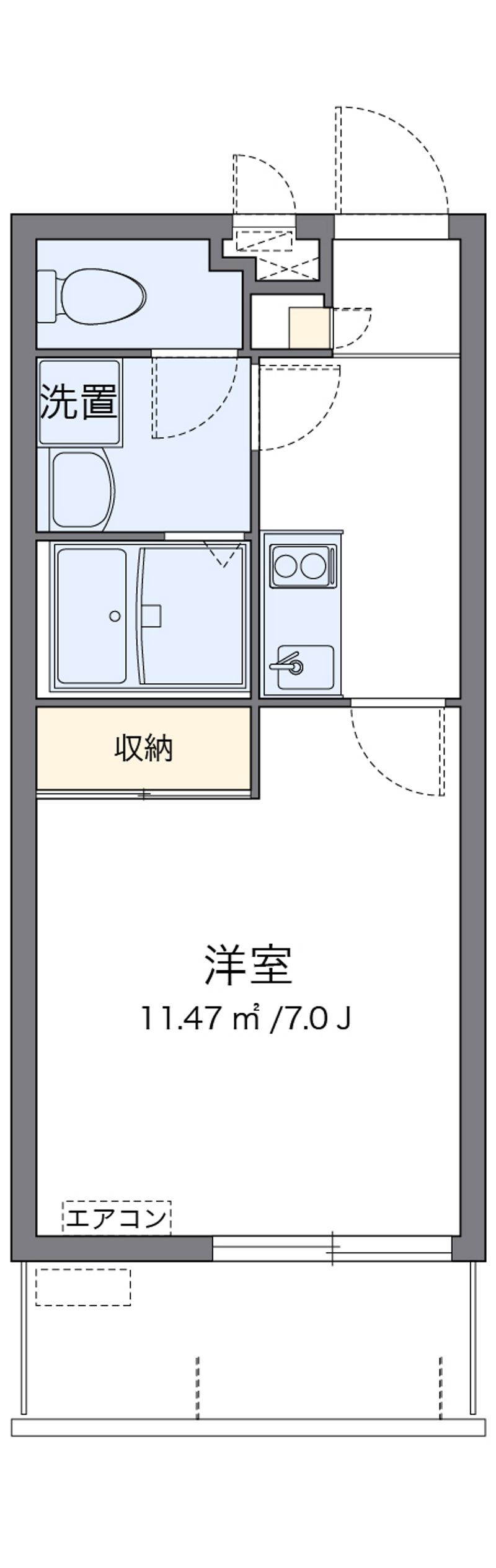 クレイノコーラルアイルⅢ 間取図