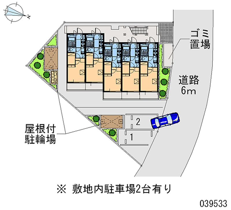 レオパレスサンモール 月極駐車場