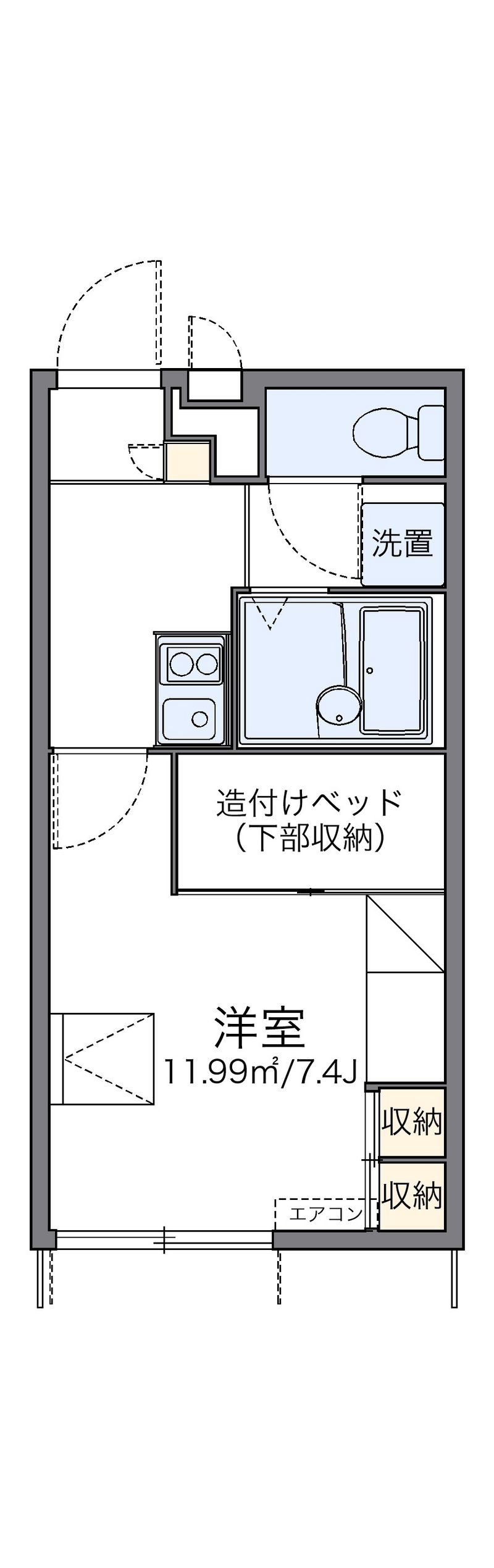 レオパレスシスメゾン 間取り