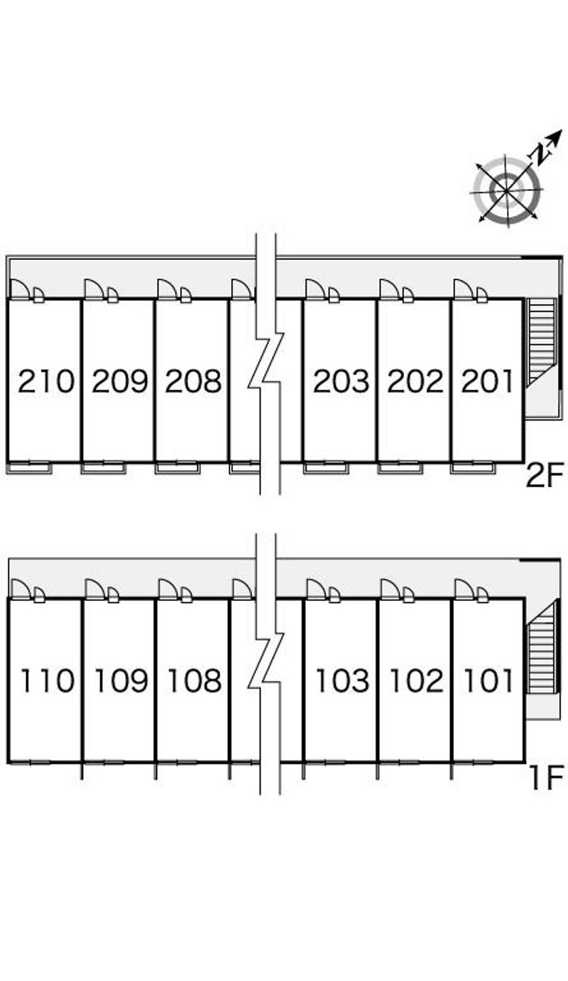 レオパレスコスモガーデン 間取り配置図