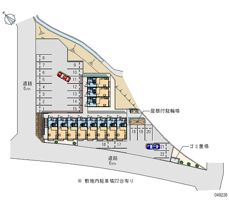 レオパレス白鳳 月極駐車場