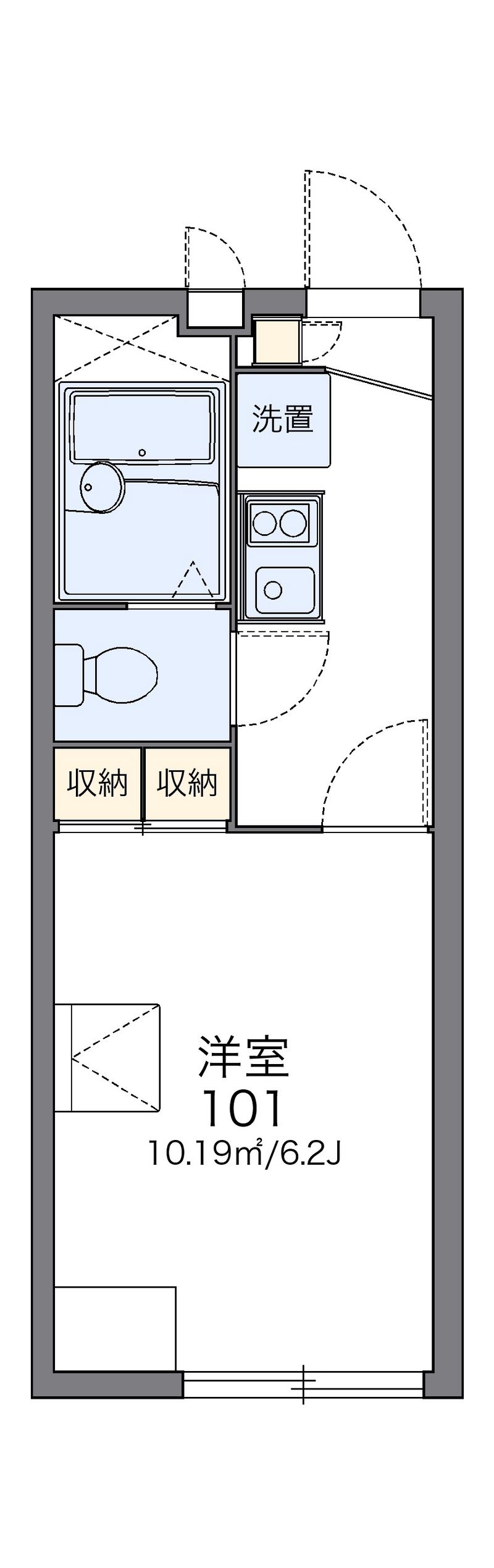 レオパレスアネッソ井口 間取図