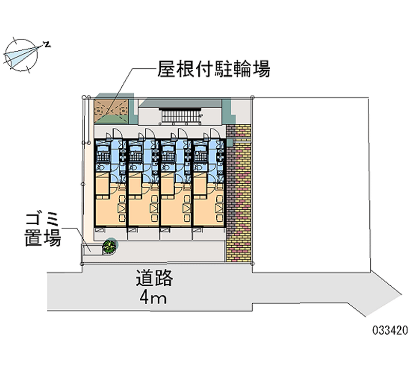 レオパレスシャンテ立川 区画図