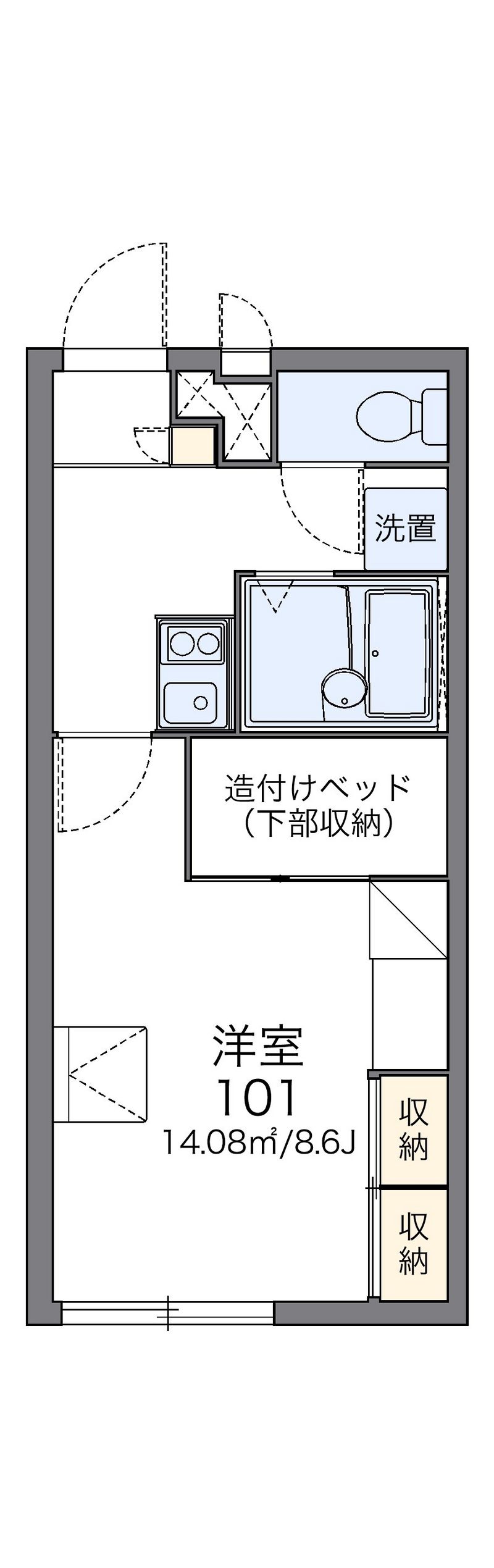 レオパレスＫ２ 間取図