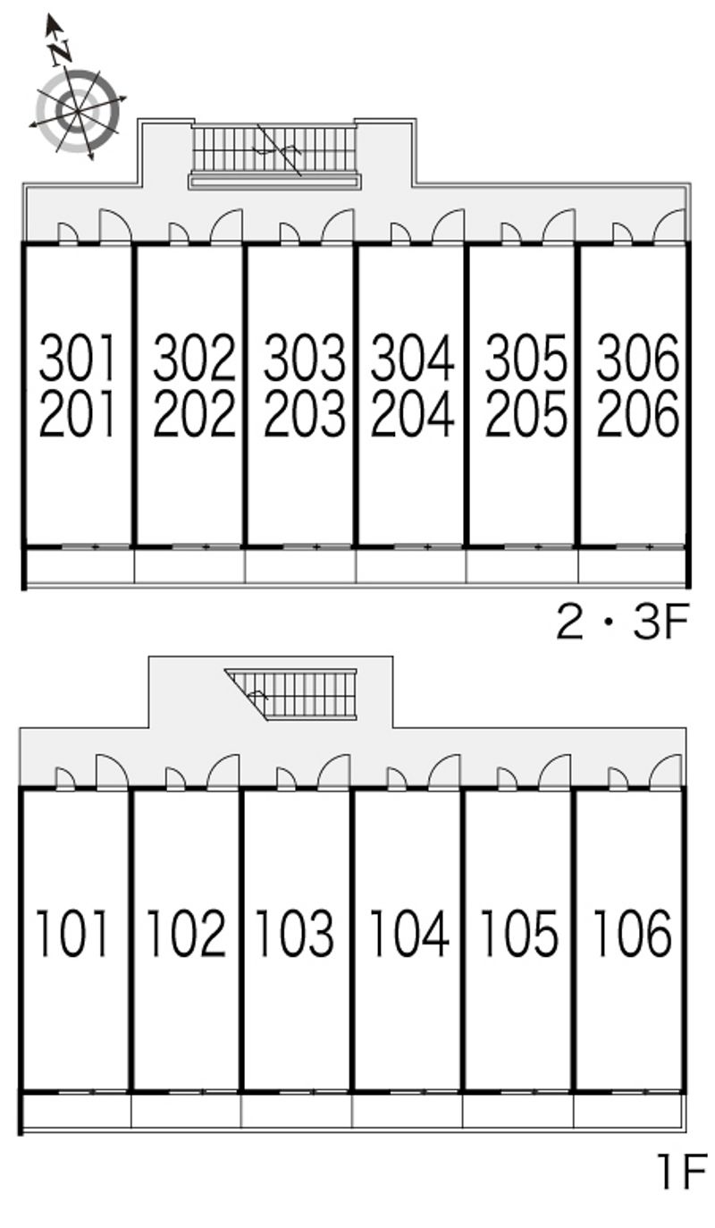 レオパレスラ　フォレ 間取り配置図