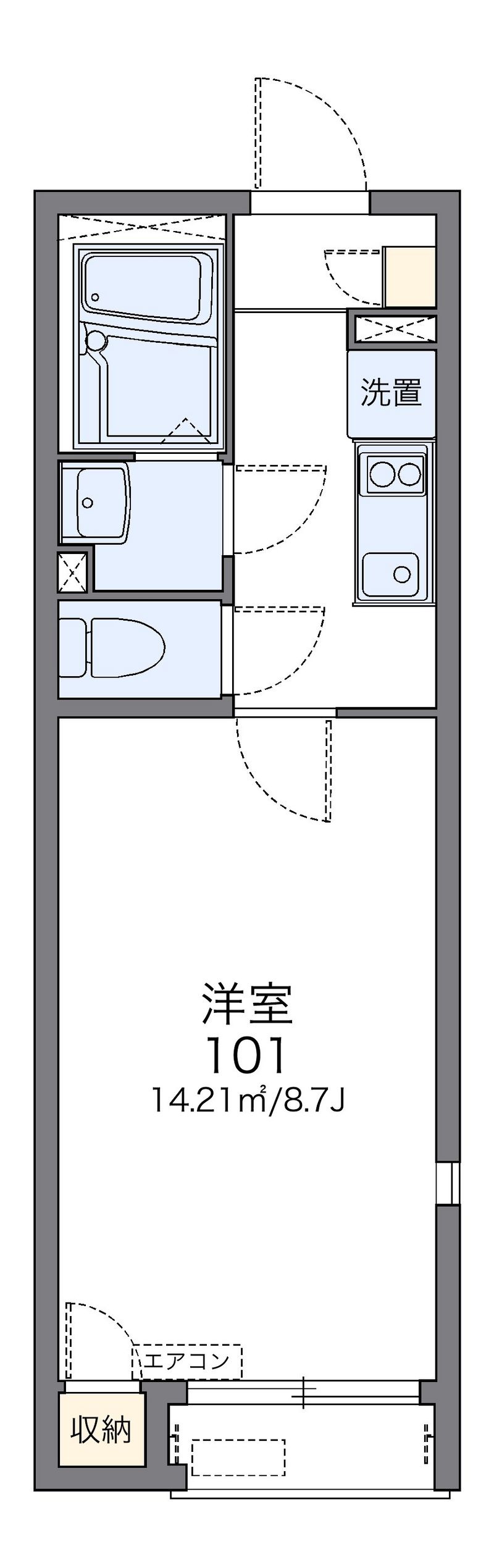 レオネクストもえぎヒルズトレス 間取図