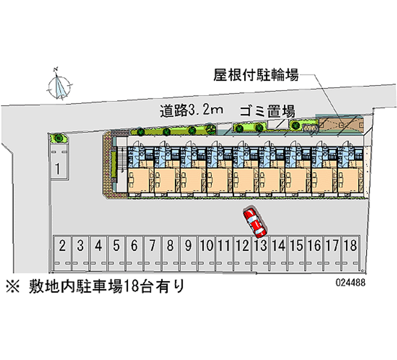 レオパレス甲斐住吉 月極駐車場