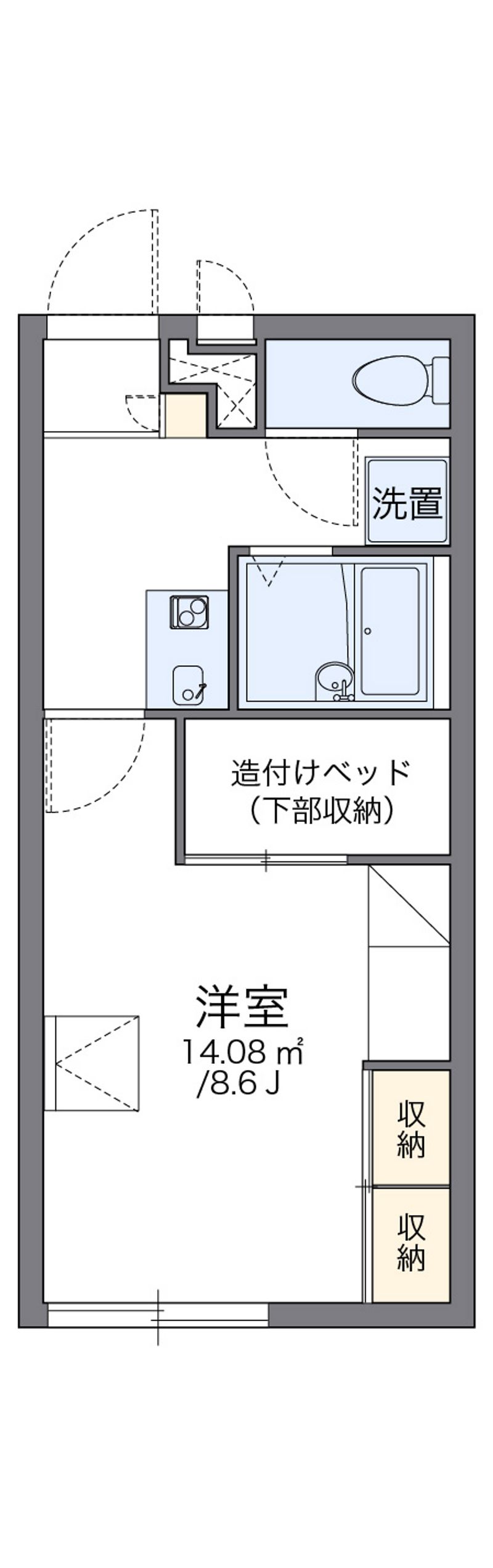 レオパレスすだち 間取り