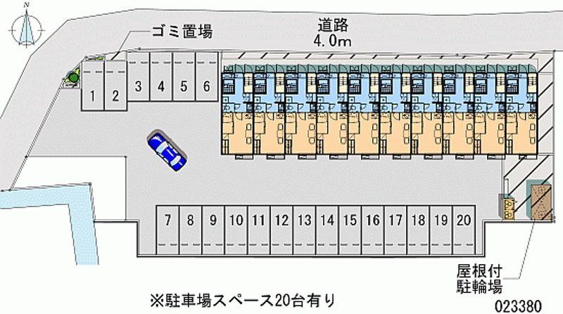 レオパレスアザレア 月極駐車場