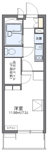 レオパレス扇 間取り図