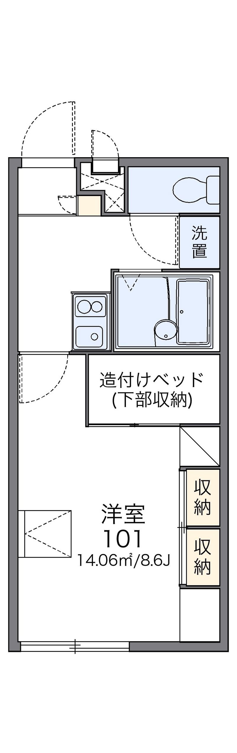 レオパレスアイ 間取図