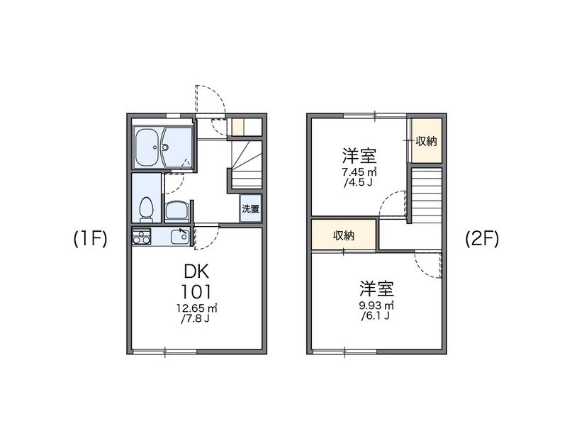レオパレスＭｏｕＩｒｉｓ弐番館 間取図