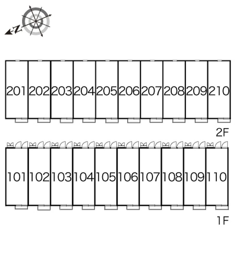 レオパレスいさお 間取配置図