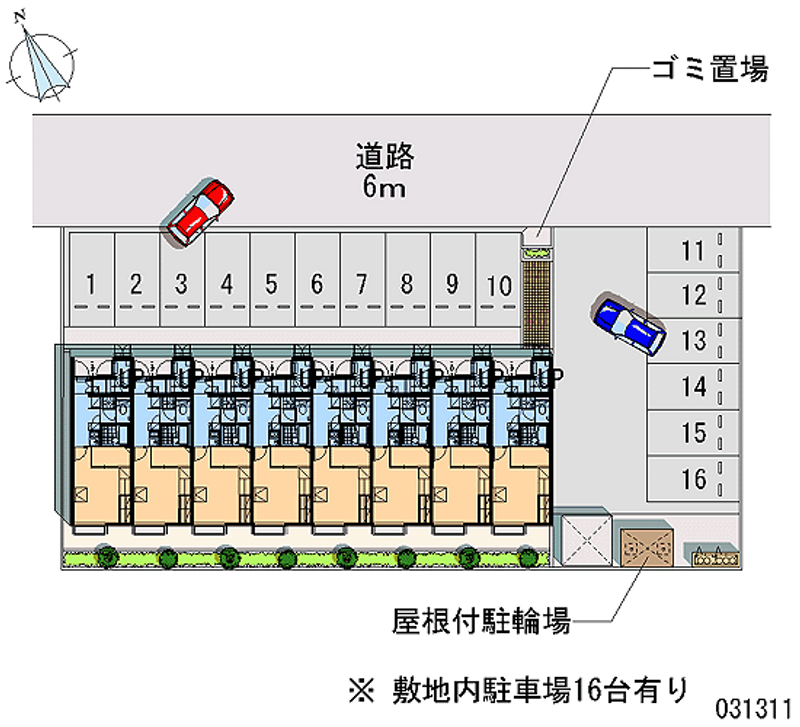 レオパレス萱場南 月極駐車場