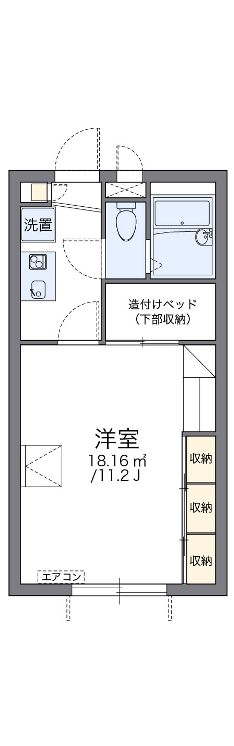 レオパレス加那 間取図