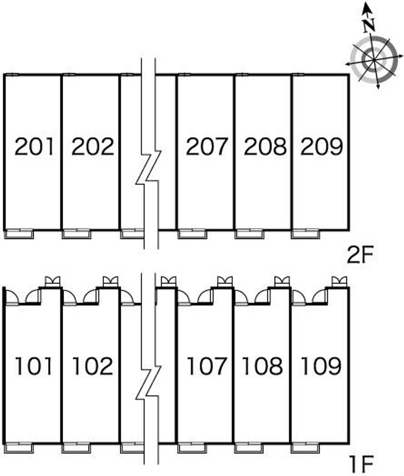 レオパレスシャングリ　ラ 間取配置図
