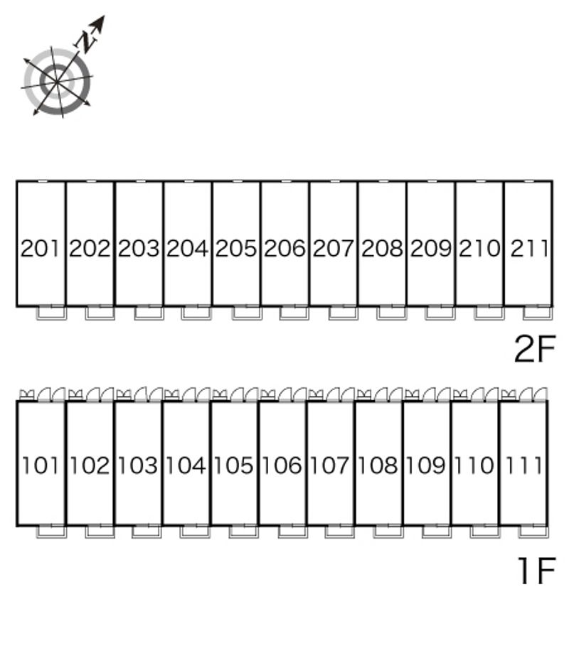 レオパレスプリマヴェーラ 間取り配置図