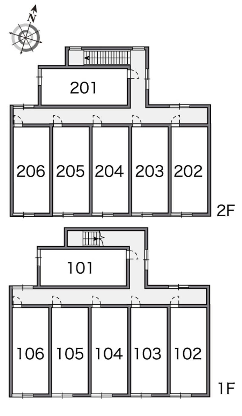 レオパレスライズ３２３ 間取配置図