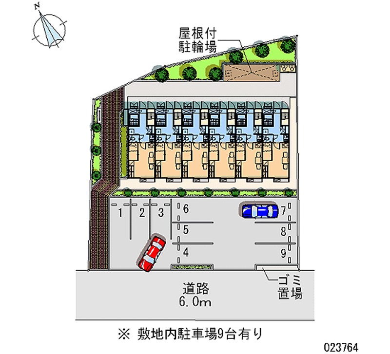 レオパレス漠 月極駐車場