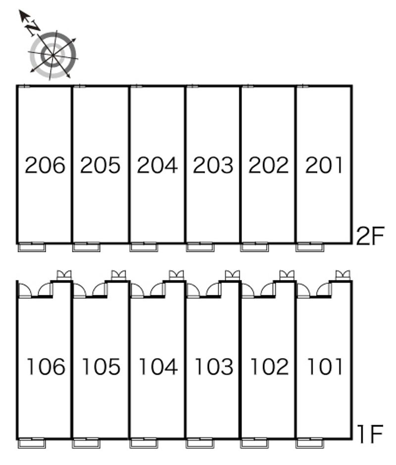 レオパレスヒルサイド　メゾン 間取配置図