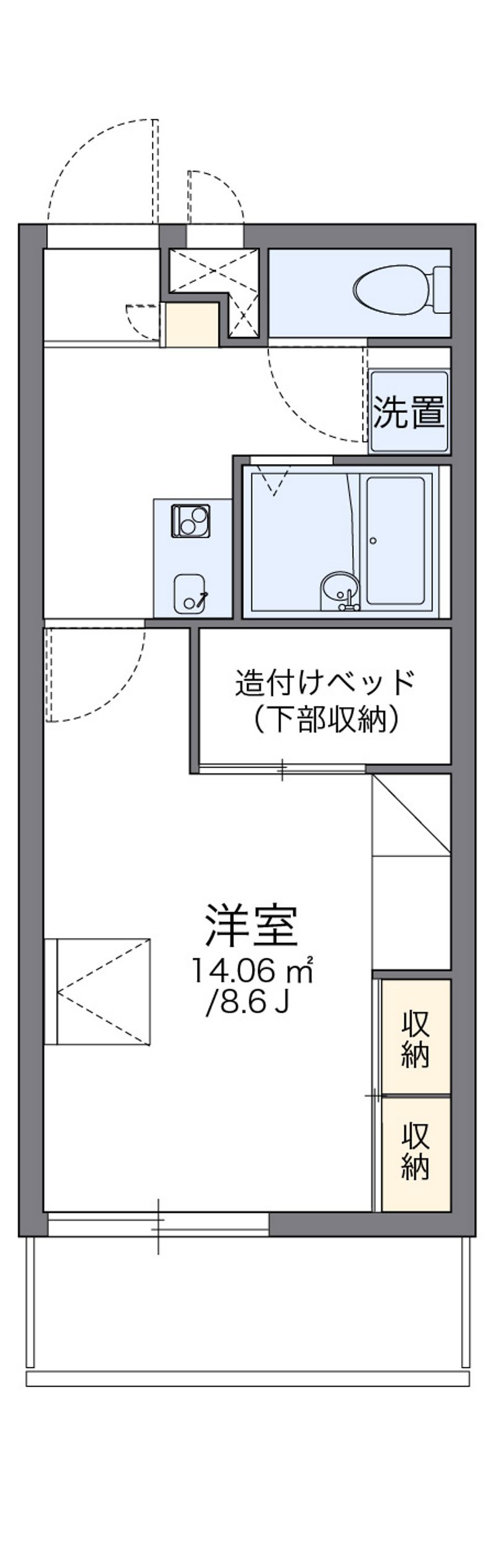 レオパレススカーレット 間取図