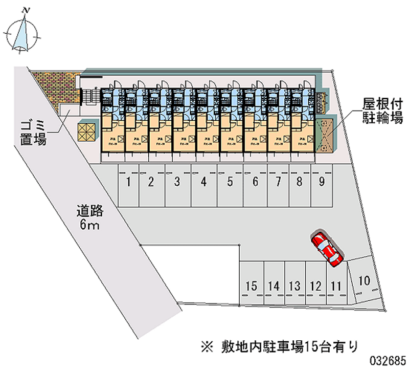 レオパレスＯＺＡＷＡ　Ⅲ 月極駐車場