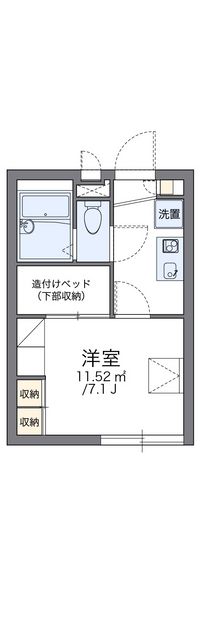 レオパレスコンフォート成城 間取り図