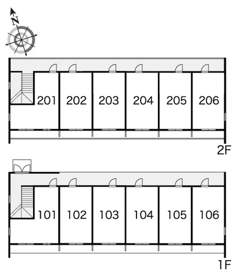 レオパレスヴァンベール 間取配置図