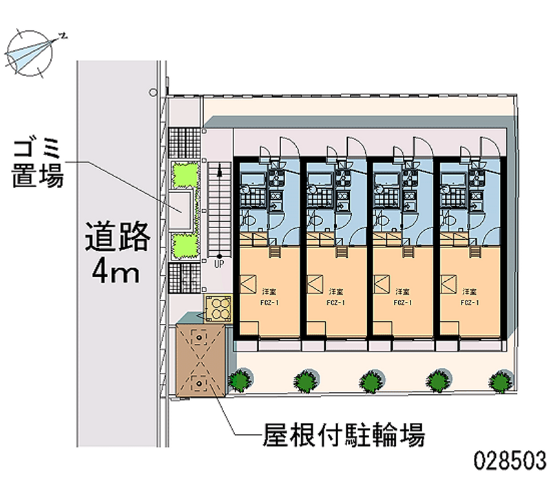 レオパレス西明石南 区画図