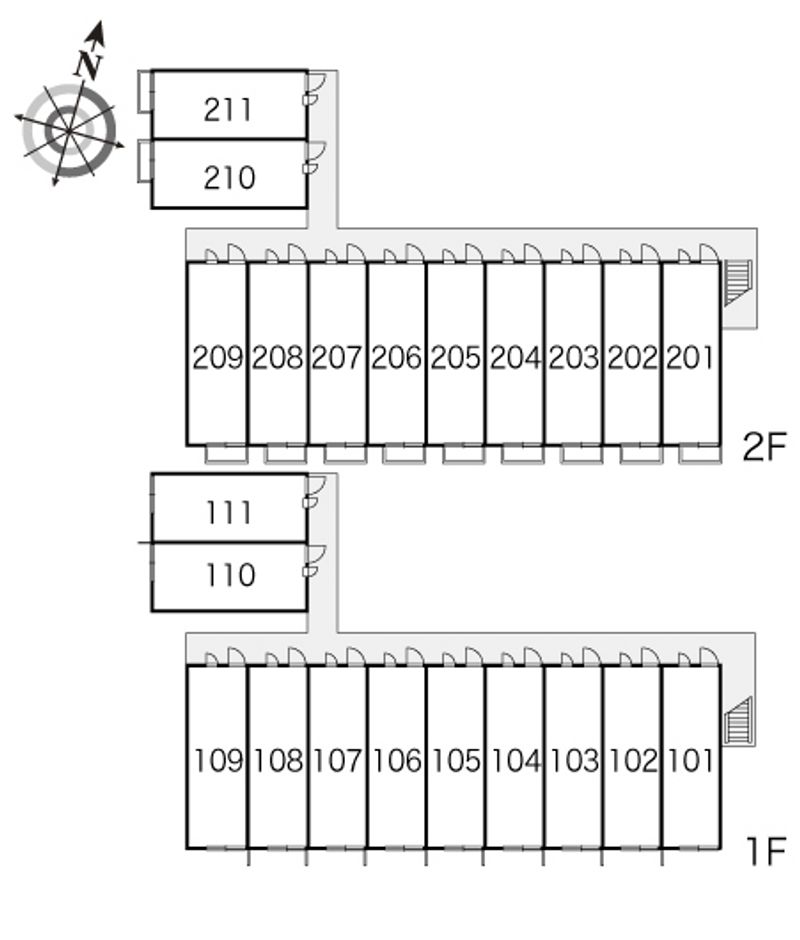 レオパレスエスポワール 間取配置図